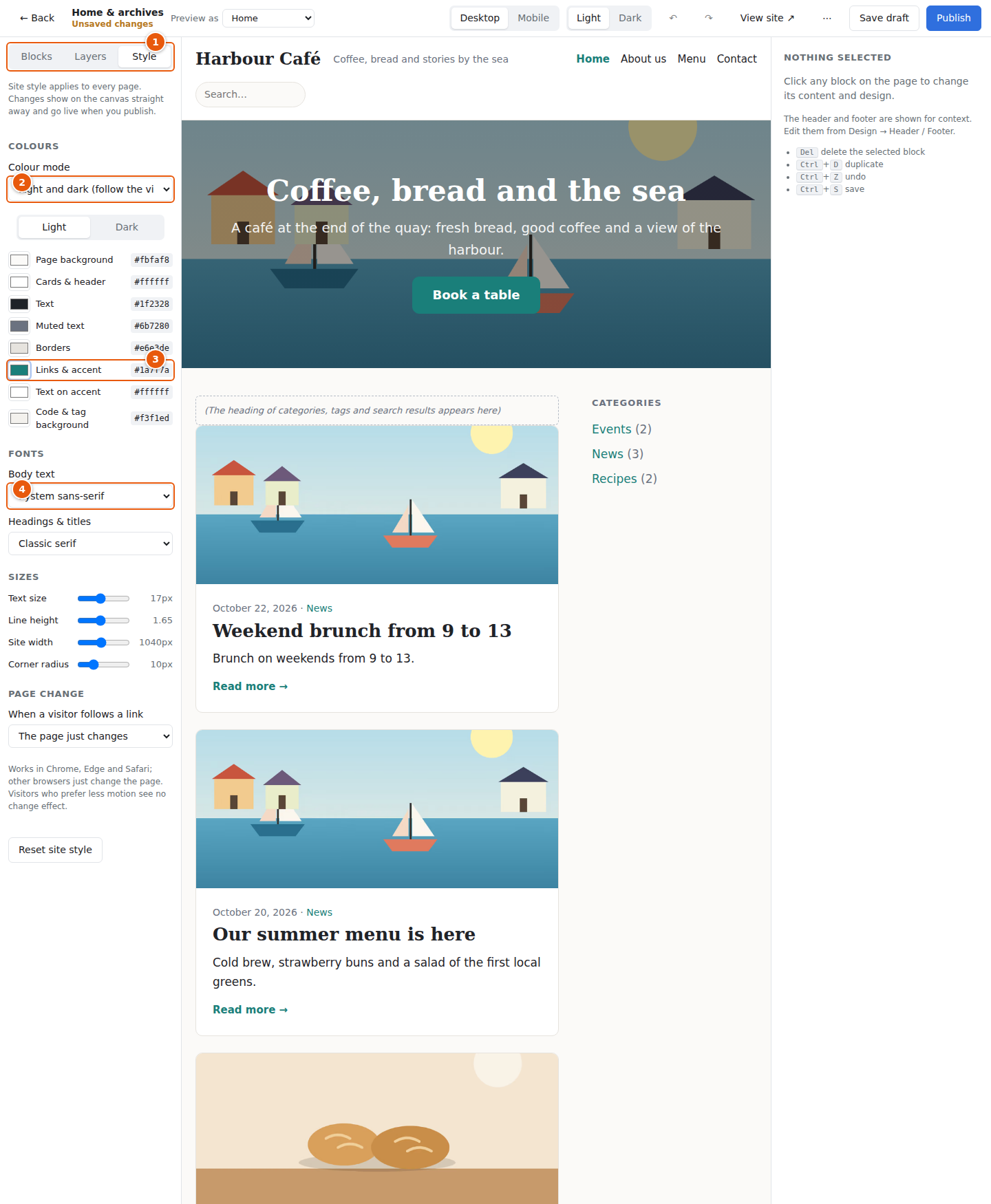 Site style