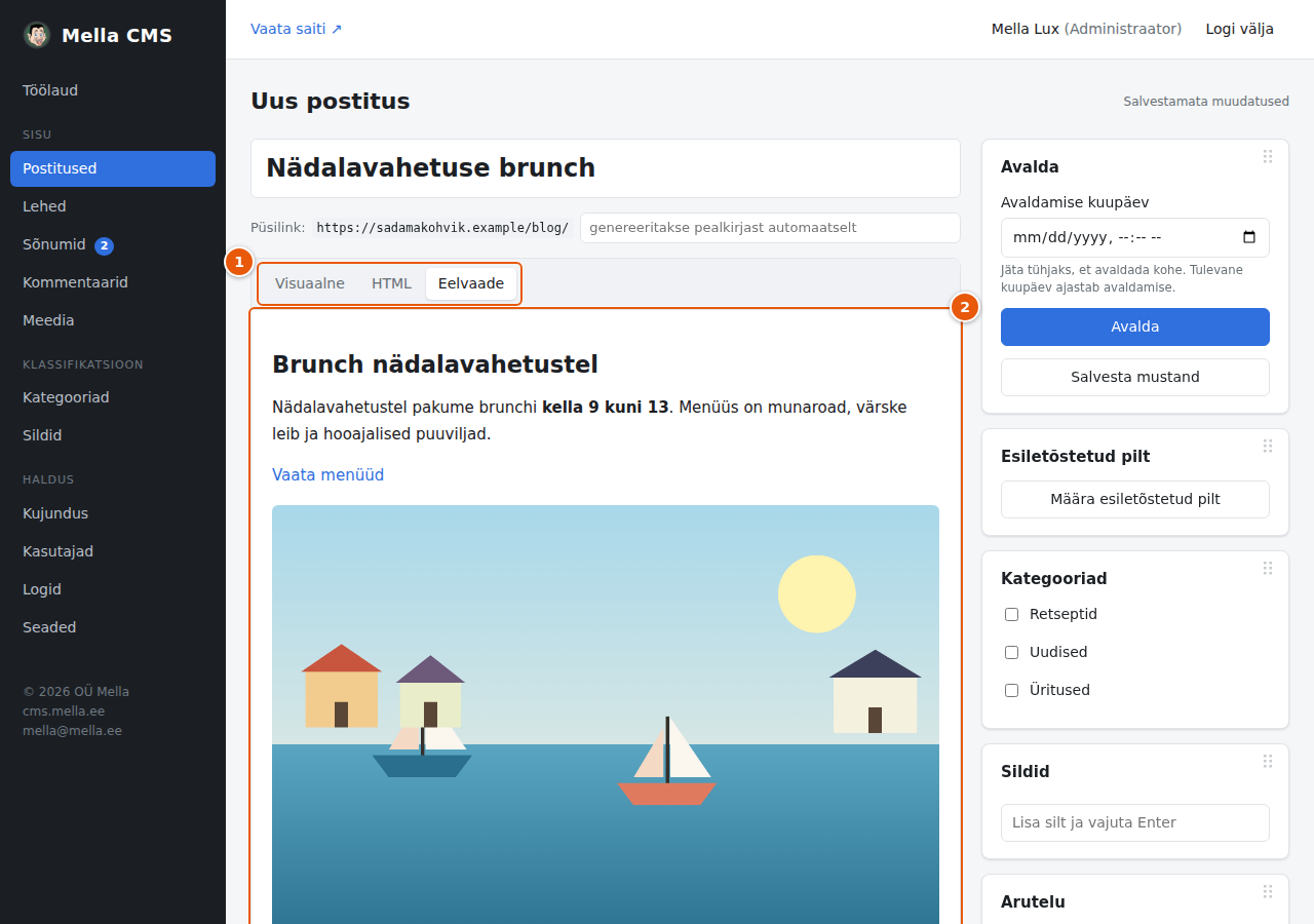 Eelvaate vaade