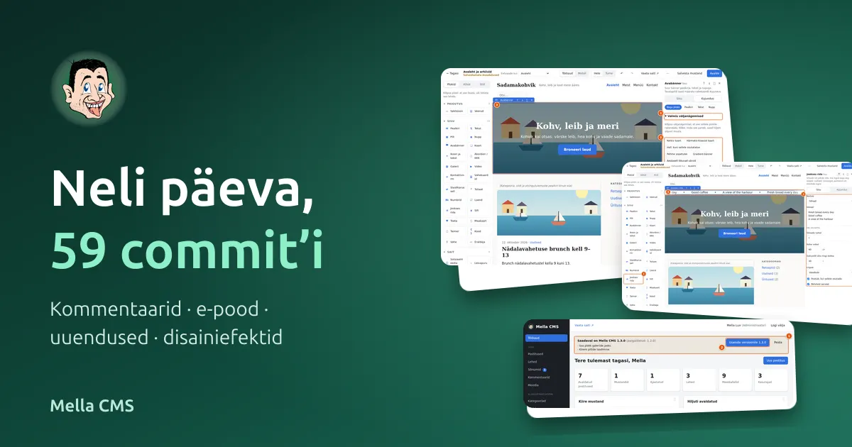 Neli päeva, 59 commit'i